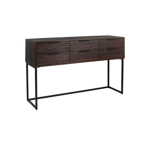 Dressoir Webster L Teak, Metaal Bruin 35x135 cm-Dressoirs-Creating Home