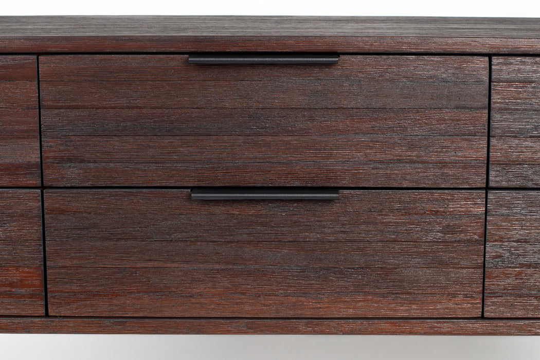 Dressoir Webster L Teak, Metaal Bruin 35x135 cm-Opbergkasten-Creating Home