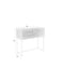Dressoir Webster S Teak, Metaal Bruin 35x90 cm-Opbergkasten-Creating Home