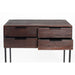 Dressoir Webster S Teak, Metaal Bruin 35x90 cm-Opbergkasten-Creating Home