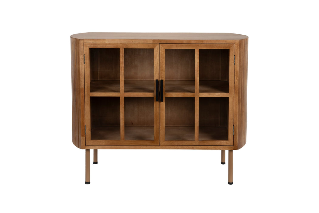 Dressoir Yaz High Rubber hout Bruin 38x100 cm