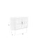 Dressoir Yaz High Rubber hout Bruin 38x100 cm-Dressoirs-Creating Home
