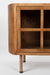 Dressoir Yaz Low Rubber hout Bruin 38x150 cm-Dressoirs-Creating Home