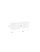 Dressoir Yaz Low Rubber hout Bruin 38x150 cm-Dressoirs-Creating Home