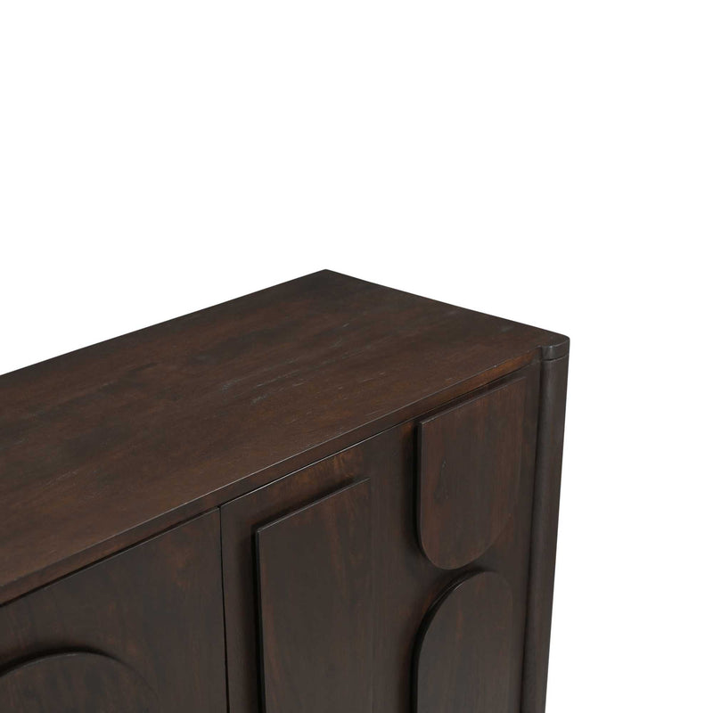 Dressoir Zana Bruin Mangohout 160x40 cm-Dressoirs-Starfurn
