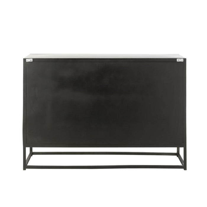 Dressoir Zwart Recycled hout 38x120 cm-Dressoirs-J-Line