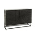 Dressoir Zwart Recycled hout 38x120 cm-Dressoirs-J-Line