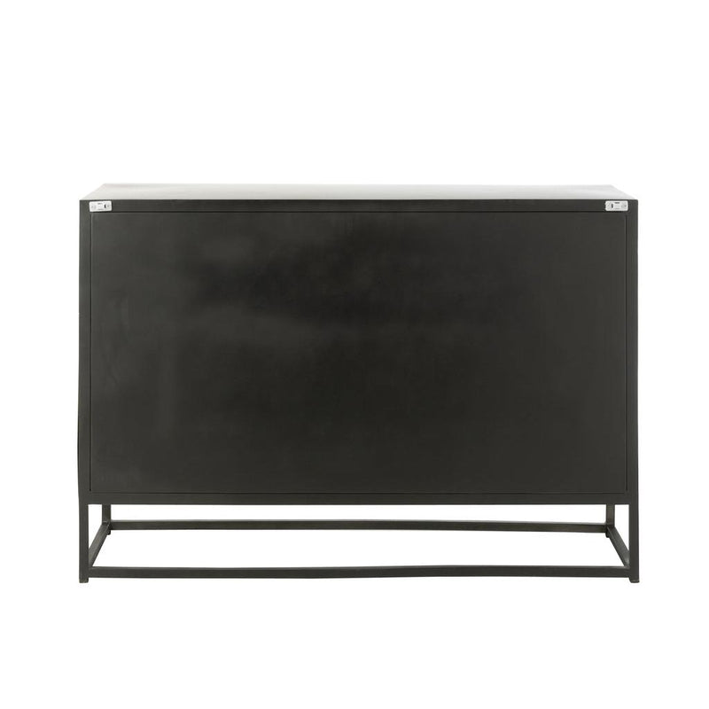 Dressoir Zwart Recycled hout 38x120 cm-Opbergkasten-J-Line