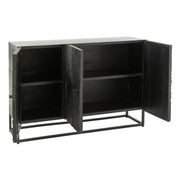 Dressoir Zwart Recycled hout 38x120 cm-Opbergkasten-J-Line