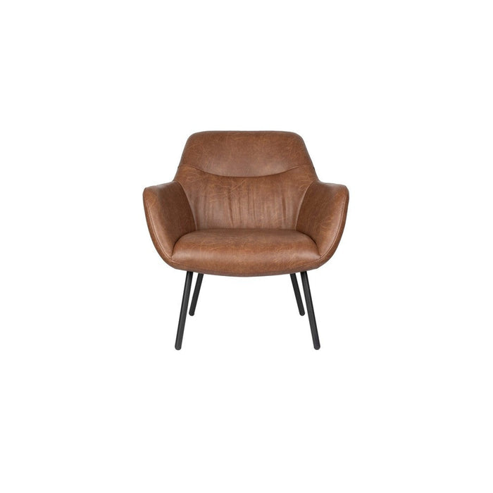 Dude Loungestoel Vintage Bruin-Fauteuils-Creating Home