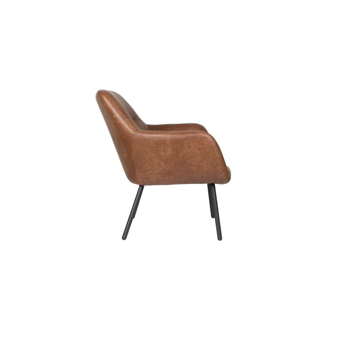 Dude Loungestoel Vintage Bruin-Fauteuils-Creating Home