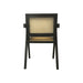 Eetkamer stoel - 56x52x83 - Zwart/naturel - Mahonie/rotan-Eetkamerstoelen-HSM Collection