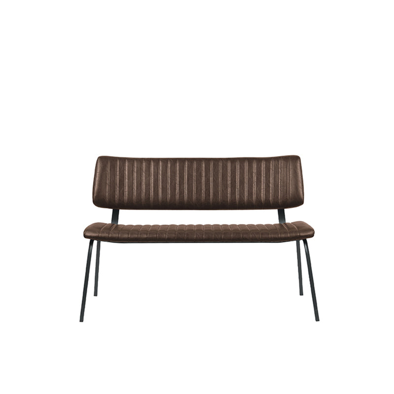 Eetkamerbank Gusto Bruin Kunstleder 120 cm 120x63x81 cm-Eetkamerbanken-LABEL51