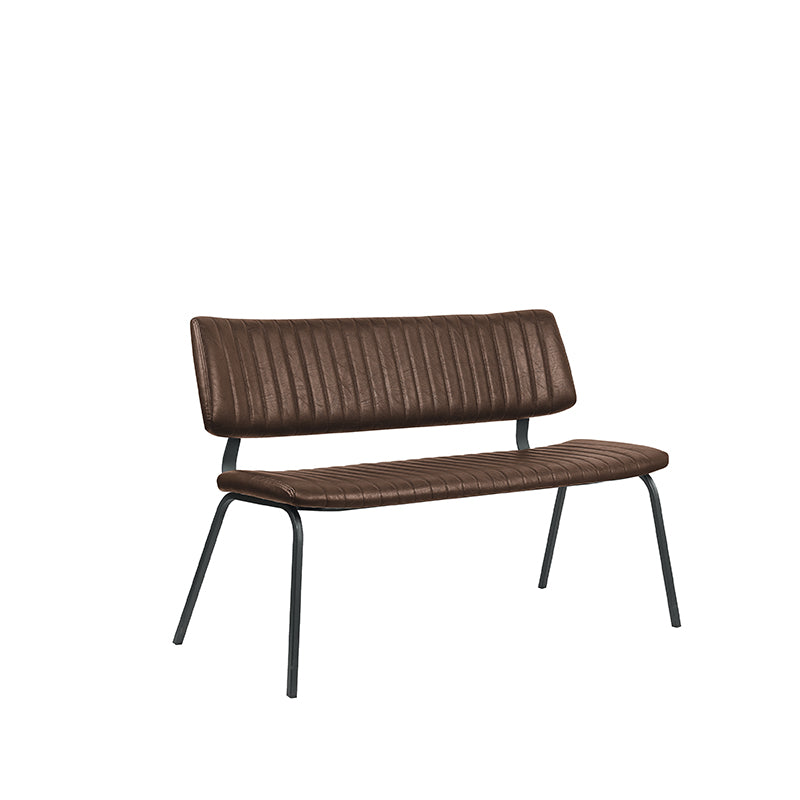Eetkamerbank Gusto Bruin Kunstleder 120 cm 120x63x81 cm-Eetkamerbanken-LABEL51