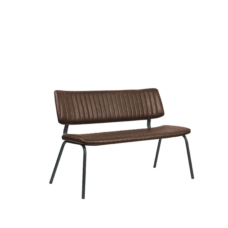 Eetkamerbank Gusto Bruin Kunstleder 120 cm 120x63x81 cm-Eetkamerbanken-LABEL51