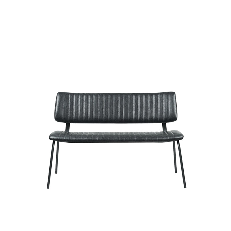 Eetkamerbank Gusto Zwart Kunstleder 120 cm 120x63x81 cm-Eetkamerbanken-LABEL51