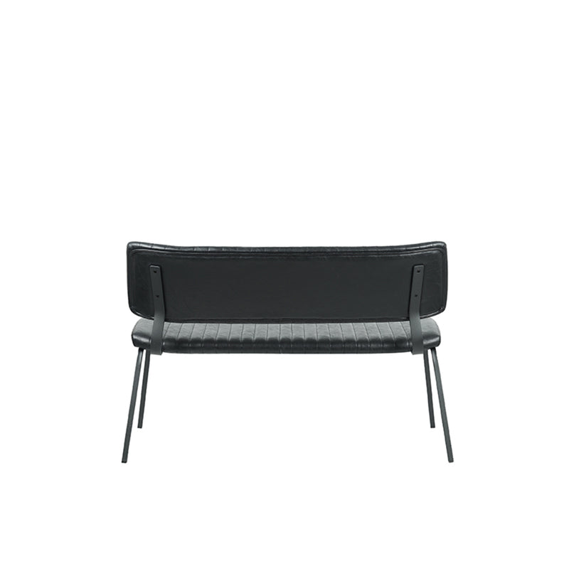 Eetkamerbank Gusto Zwart Kunstleder 120 cm 120x63x81 cm-Eetkamerbanken-LABEL51