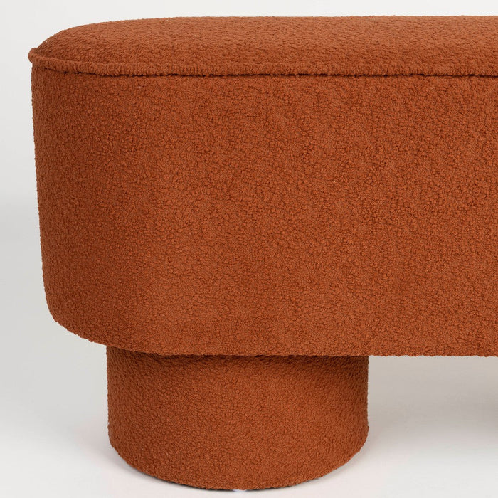 Eetkamerbank Marcos Stof, Polyester, Pine hout Bruin-Eetkamerbanken-Creating Home