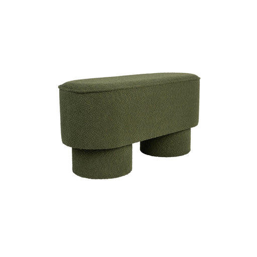 Eetkamerbank Marcos Stof, Polyester, Pine hout Groen 35x93 cm-Eetkamerbanken-Creating Home
