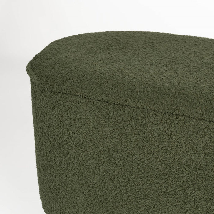 Eetkamerbank Marcos Stof, Polyester, Pine hout Groen-Eetkamerbanken-Creating Home