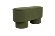 Eetkamerbank Marcos Stof, Polyester, Pine hout Groen-Eetkamerbanken-Creating Home