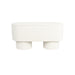 Eetkamerbank Marcos Stof, Polyester, Pine hout Wit 35x93 cm-Eetkamerbanken-Creating Home