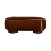 Eetkamerbank Marina L Polyester, Hout Rood 44x121 cm-Eetkamerbanken-Creating Home