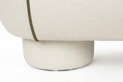 Eetkamerbank Marina L Polyester, Hout Wit 44x121 cm-Eetkamerbanken-Creating Home