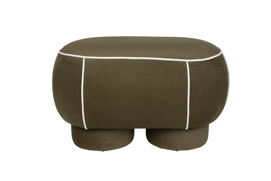 Eetkamerbank Marina M Polyester, Hout Groen 45.5x77.5 cm-Eetkamerbanken-Creating Home