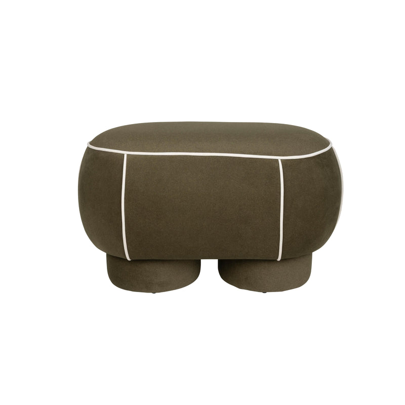 Eetkamerbank Marina M Polyester, Hout Groen 45.5x77.5 cm-Eetkamerbanken-Creating Home