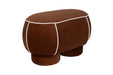 Eetkamerbank Marina M Polyester, Hout Rood 45.5x77.5 cm-Eetkamerbanken-White Label Living