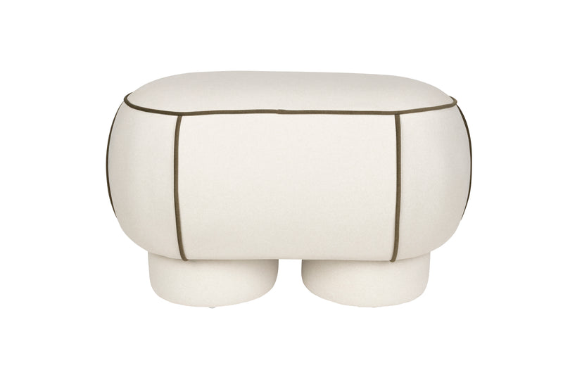 Eetkamerbank Marina M Polyester, Hout Wit 45.5x77.5 cm-Eetkamerbanken-Creating Home