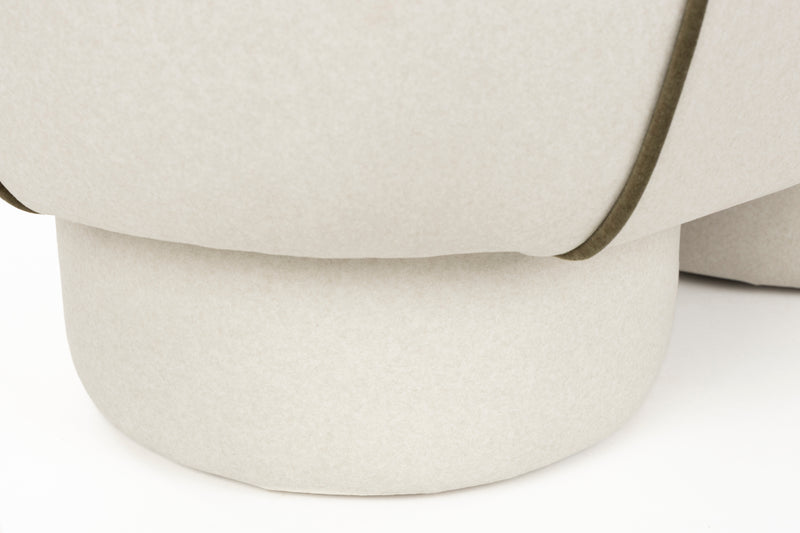Eetkamerbank Marina M Polyester, Hout Wit 45.5x77.5 cm-Eetkamerbanken-Creating Home