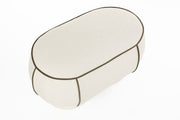Eetkamerbank Marina M Polyester, Hout Wit 45.5x77.5 cm-Eetkamerbanken-Creating Home