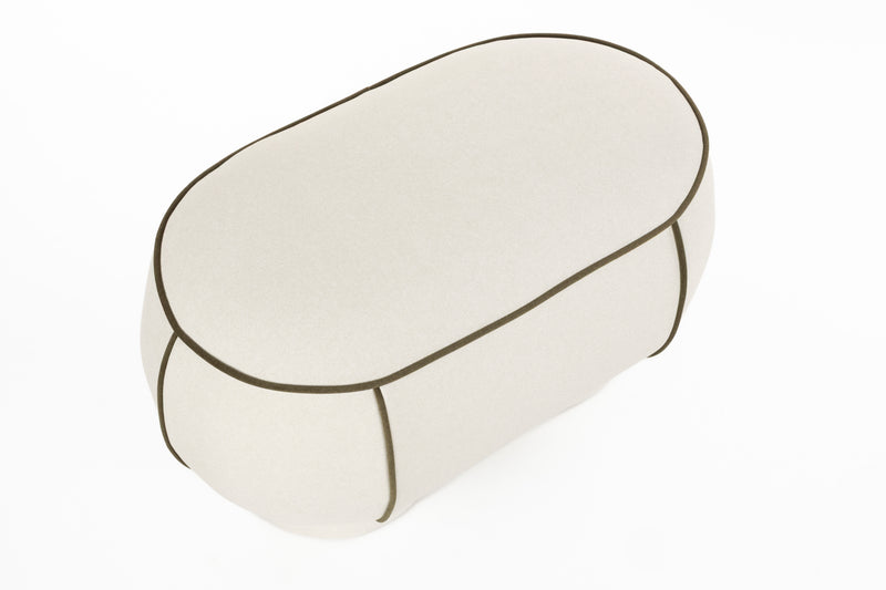 Eetkamerbank Marina M Polyester, Hout Wit 45.5x77.5 cm-Eetkamerbanken-Creating Home