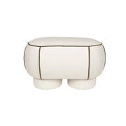 Eetkamerbank Marina M Polyester, Hout Wit 45.5x77.5 cm-Eetkamerbanken-Creating Home