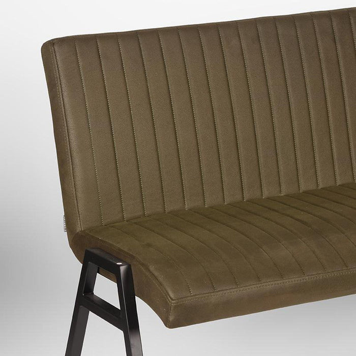 Eetkamerbank Matz - Army green - Microfiber - 145 cm-Eetkamerbanken-LABEL51