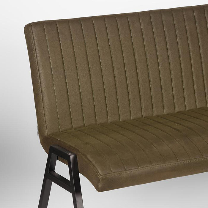 Eetkamerbank Matz - Army green - Microfiber - 175 cm-Eetkamerbanken-LABEL51