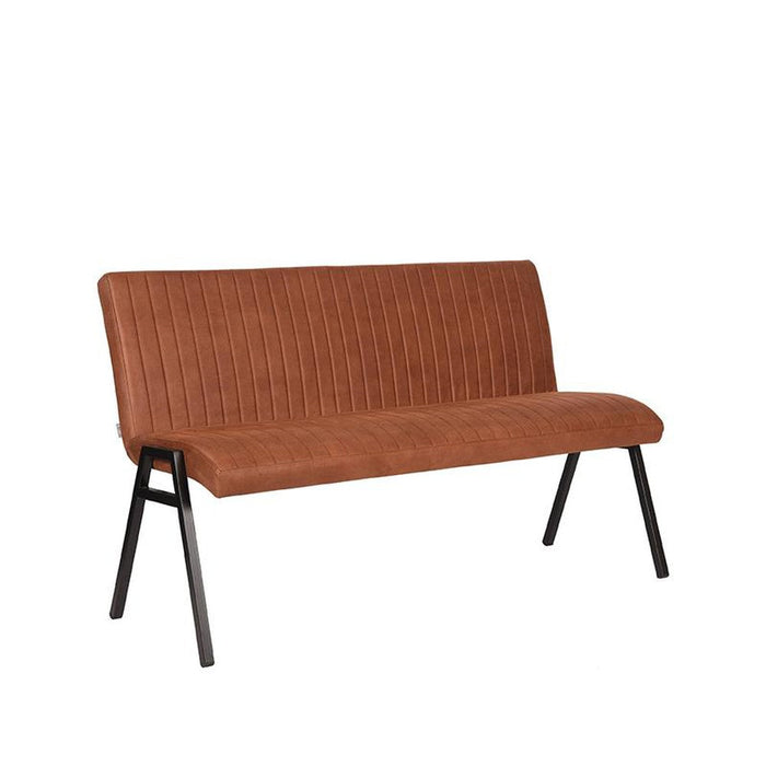 Eetkamerbank Matz - Cognac - Microfiber - 145 cm-Eetkamerbanken-LABEL51