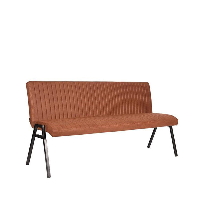 Eetkamerbank Matz - Cognac - Microfiber - 175 cm-Eetkamerbanken-LABEL51