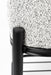 Eetkamerbank Milou Stof, Polyester, Metaal Grijs 90x35-Eetkamerbanken-Creating Home