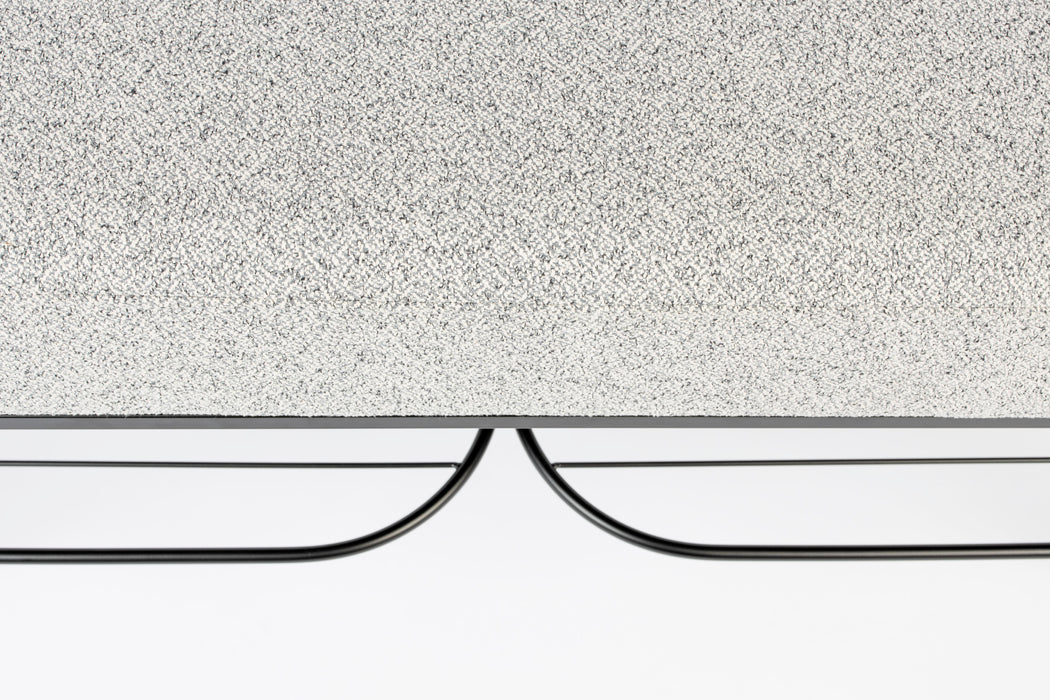 Eetkamerbank Milou Stof, Polyester, Metaal Grijs 90x35 cm-Eetkamerbanken-Creating Home