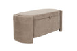 Eetkamerbank Miro Polyester, MDF Grijs 44x108 cm-Eetkamerbanken-Creating Home
