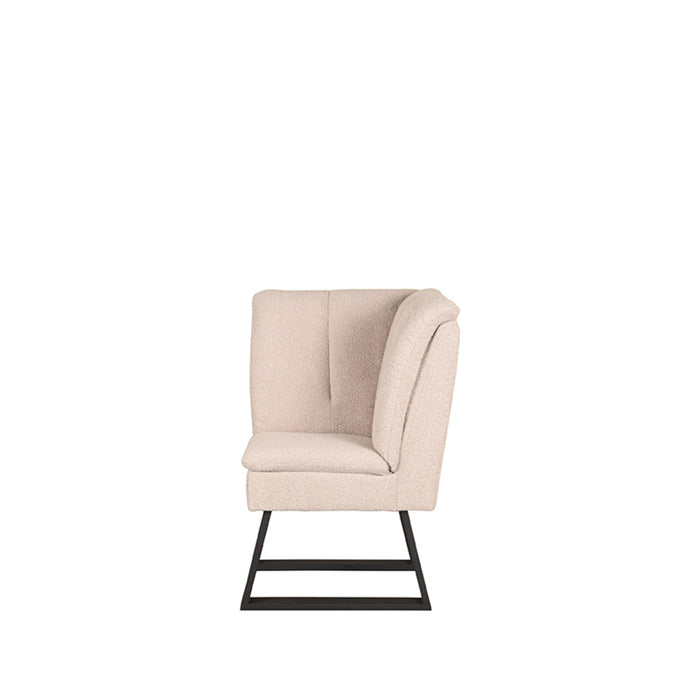 Eetkamerbank Modula Bouclé Beige Hoek-Eetkamerbanken-LABEL51