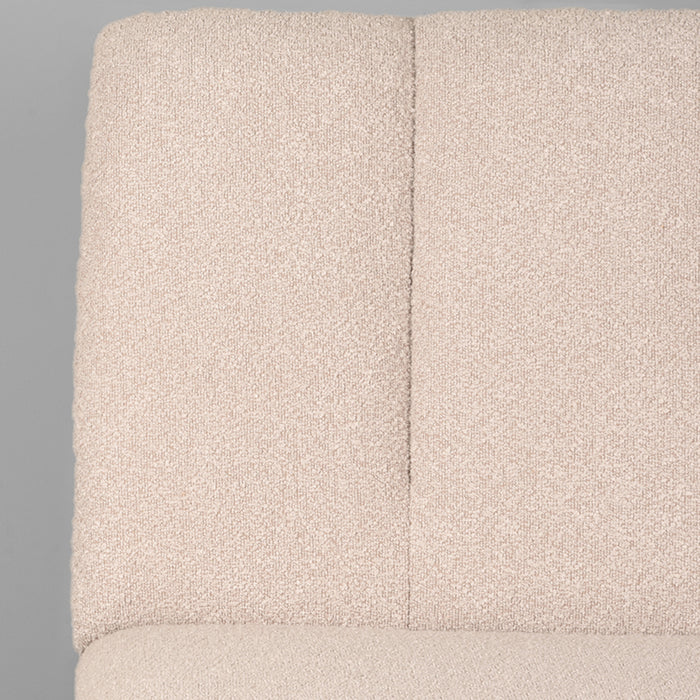 Eetkamerbank Modula Bouclé Naturel 100 cm 100x62x92 cm-2-Zitsbanken-LABEL51