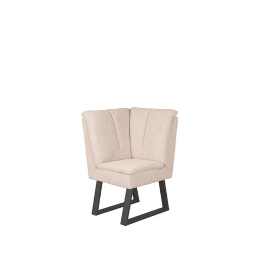 Eetkamerbank Modula Bouclé Naturel Hoek 62x62x92 cm-Eetkamerbanken-LABEL51