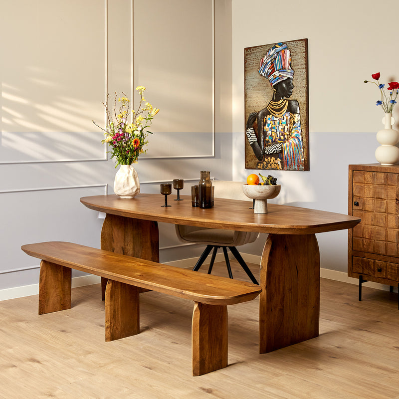 Eetkamerbank Tense 280 cm 280x38x45 cm-Eetkamerbanken-Starfurn