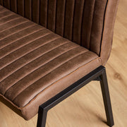 Eetkamerbank Tivoli Bull 155 cm Bruin 155x56x88 cm-Eetkamerbanken-Starfurn