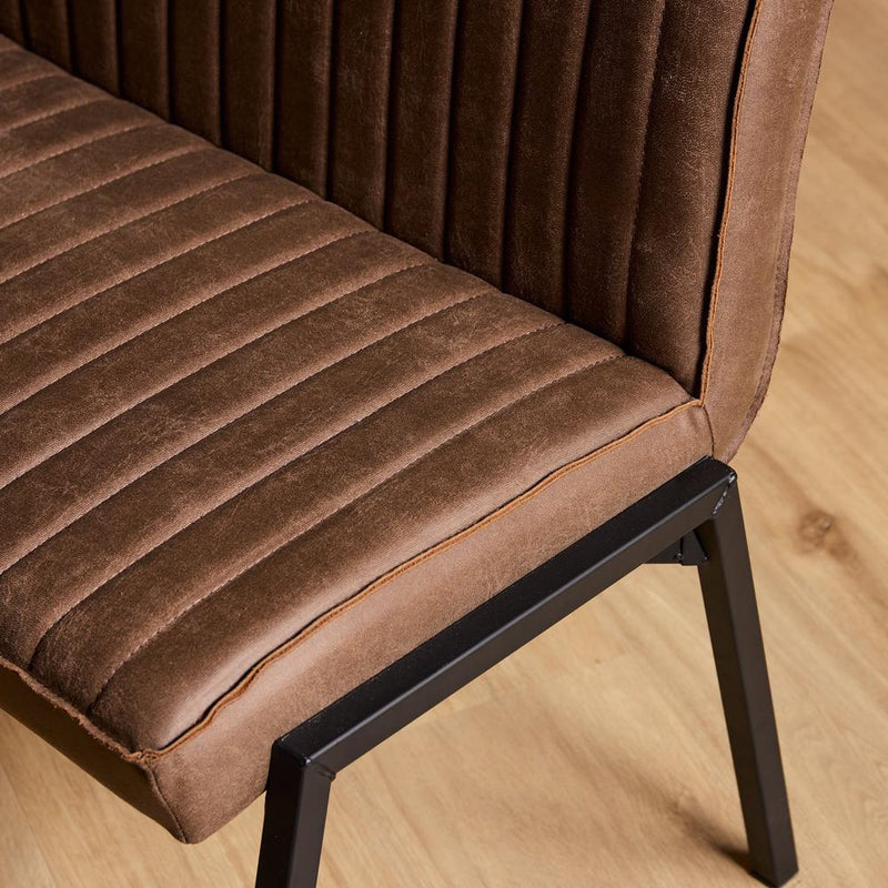 Eetkamerbank Tivoli Bull 155 cm Bruin 155x56x88 cm-Eetkamerbanken-Starfurn