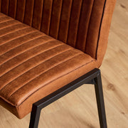 Eetkamerbank Tivoli Bull 155 cm Cognac 155x56x88 cm-Eetkamerbanken-Starfurn